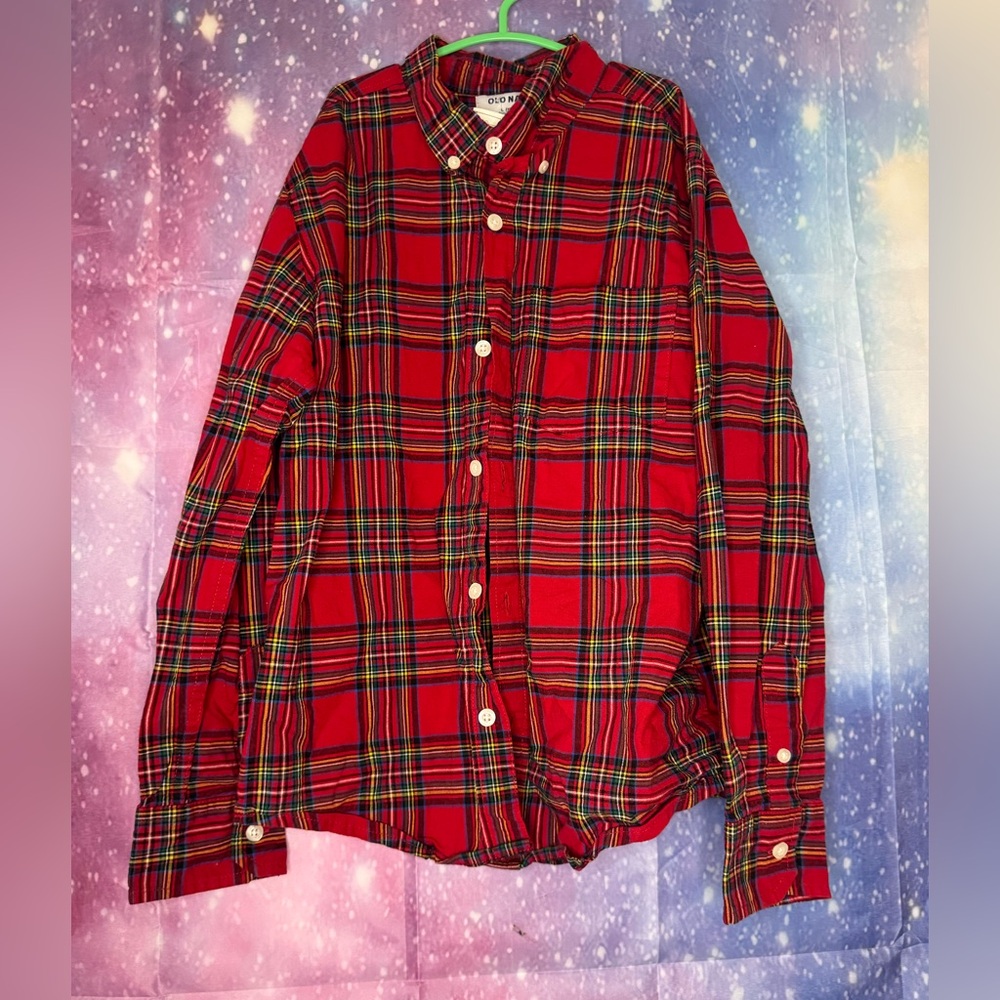 Old navy boys plaid shirt 🛍